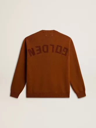 Herrenpullover mit Rundhalsausschnitt und Logo auf der Rückseite Herrenpullover mit Rundhalsausschnitt und Logo auf der Rückseite